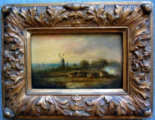 Hollandische Landschaft Oil Painting by Josephus Gerardus Hans