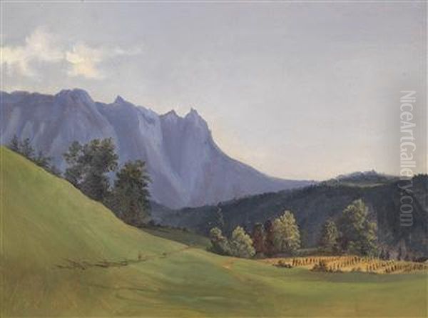 Scene From The Sensengebirge by Anton Hansch