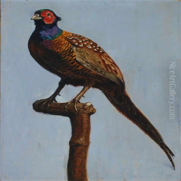 Pheasant. Oil Painting by Peter Marius Hansen