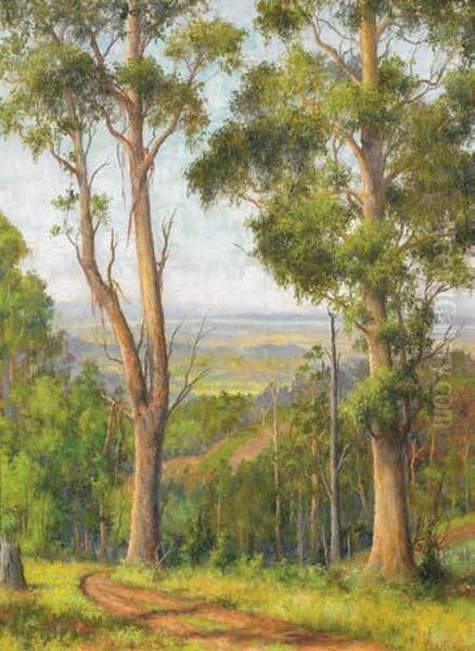 Landscape Circa 1900 Oil Painting by Theodore Brooke Hansen