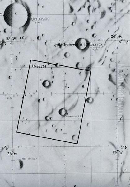 guide To Lunar Orbiter Photographs. 
Nasa Sp-242  Oil Painting by Thomas E. A. Hansen