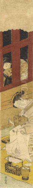 Hashira Oil Painting by Haranobu