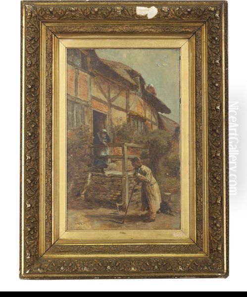 The Village Gossips Oil Painting by Charles Martin Hardie