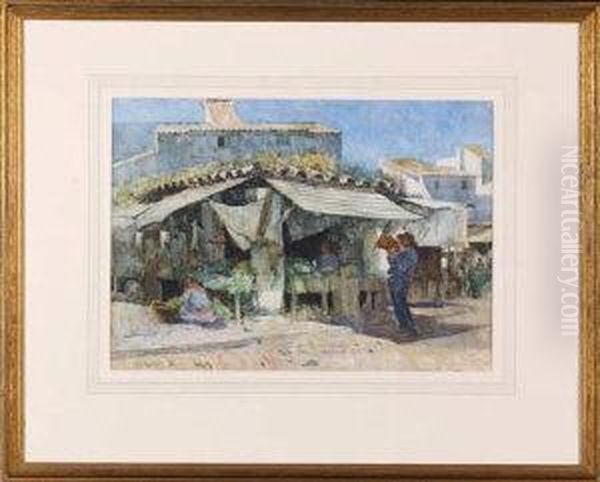 The Market Xeres Oil Painting by Charles Martin Hardie