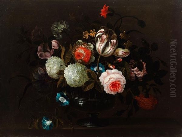 Blumenstilleben Oil Painting by Pieter Hardime