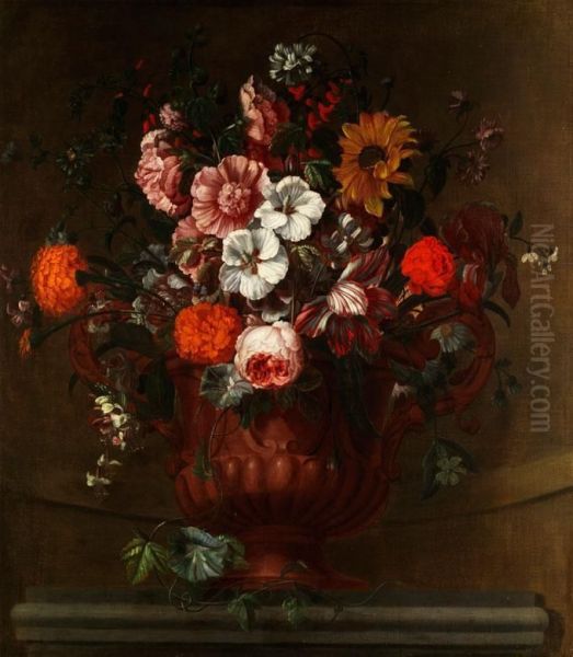 Grosses Blumenstilleben Oil Painting by Simon Hardime