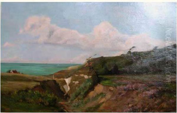 Cote Normande Oil Painting by Ernest Alfred Hardouin