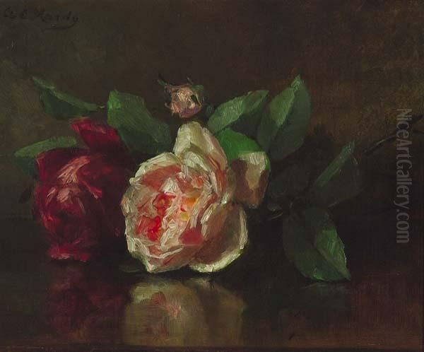 ''roses'' Oil Painting by Anna Elizabeth Hardy