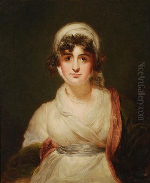 Portrait Of Sarah Siddons Oil Painting by Dorofield Hardy