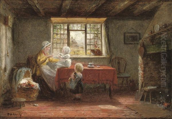 The Second Born Oil Painting by Frederick Daniel Hardy