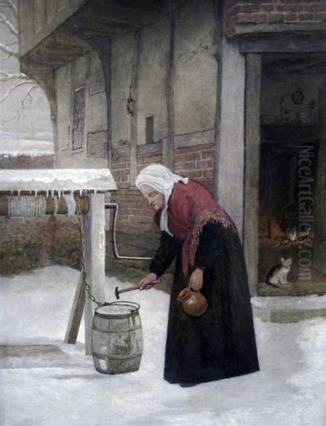 Hard Times Oil Painting by George Hardy