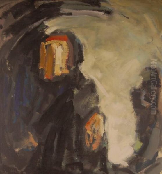 Abstract Figure Study Oil Painting by George Hardy