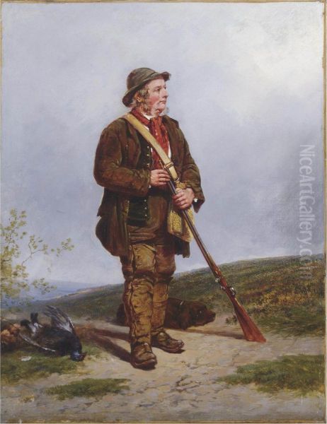 The Hunter Oil Painting by James Hardy