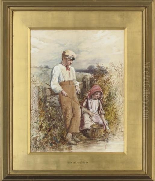 The Young Fisherfolk Oil Painting by James Hardy Jnr