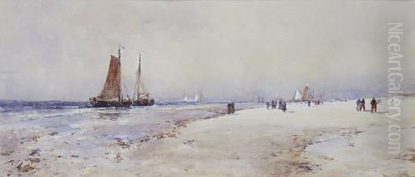 Katwijk-aan-zee Oil Painting by Thomas Bush Hardy