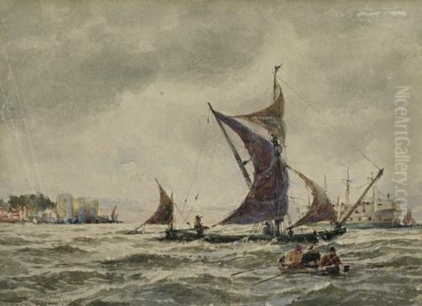 Upnor Castle Oil Painting by Thomas Bush Hardy