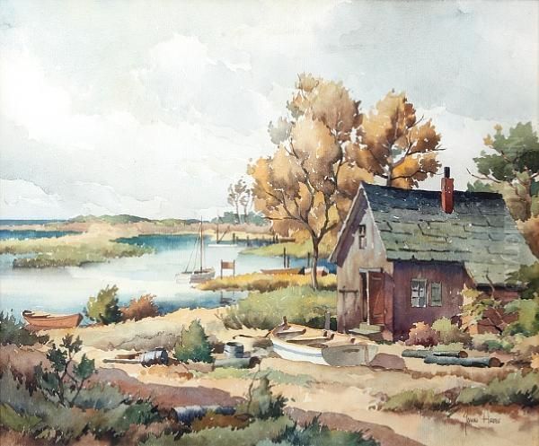 Three Mile Harbor, Long Island by John Knowles Hare