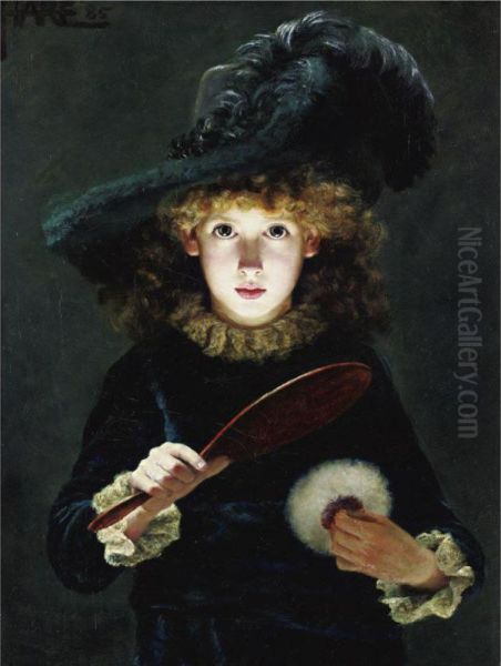 Dressing Up Oil Painting by Julius Hare