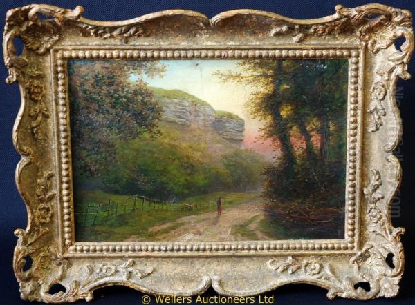 Cliff Road Near Ventnor Oil Painting by Gordon Hargrave