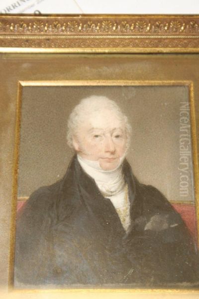 Miniature Of A Gentleman Oil Painting by Thomas Hargreaves