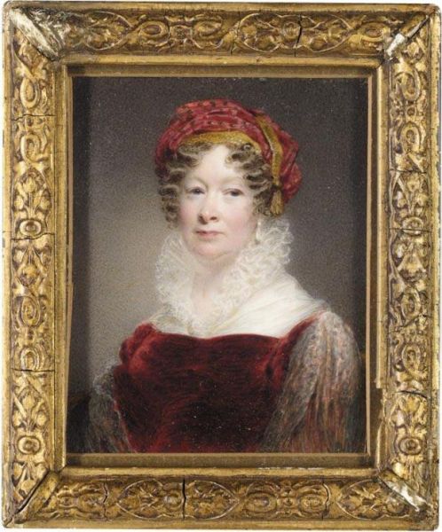 Portrait Of A Lady Oil Painting by Thomas Hargreaves