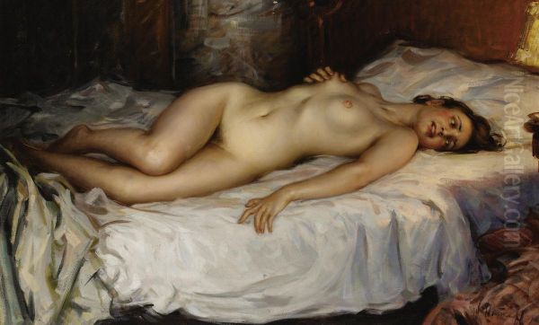 Nude Oil Painting by Nicholas Basil Haritonoff