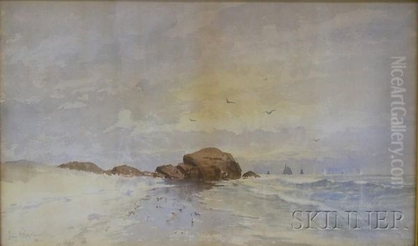 Coastal View Oil Painting by Louis Kinney Harlow