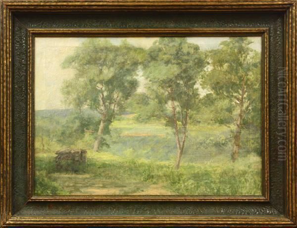 Santa Clara Valley Oil Painting by Charles Henry Harmon