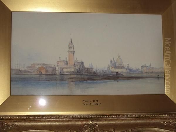 'venice', San Giorgio And Santa Maria Della Salute by Edward Harper