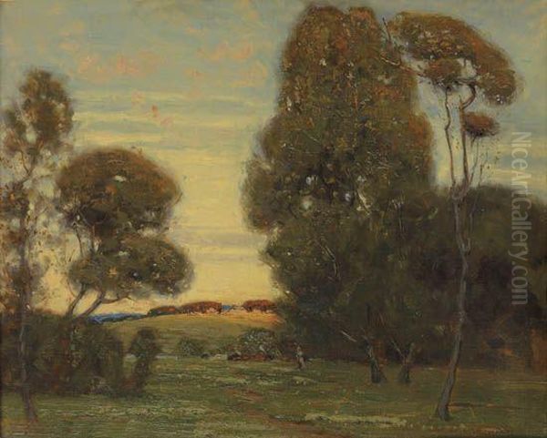 Untitled (french Landscape). Oil Painting by H. William Harper