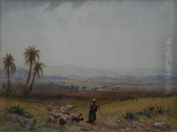 The Plains Of Sharon Oil Painting by Henry Andrew Harper