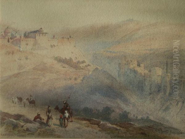 Jerusalem Oil Painting by Henry Andrew Harper