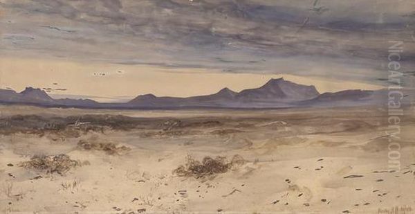 The Plains Of Shur Oil Painting by Henry Andrew Harper