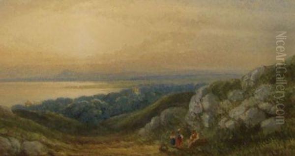 Near Duddlington Oil Painting by T.J. Harper