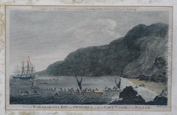 'view Of Karakakooa In Owhyhee, Where Captain Cook Was Killed...' Oil Painting by Richard Bankes Harraden