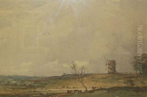 Mill Near Ringmer 
Sussex Oil Painting by Charles Harrington