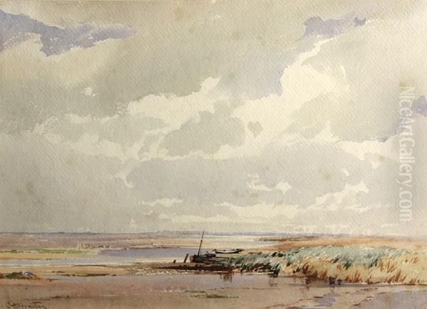 A Chichester Harbour Oil Painting by Charles Harrington