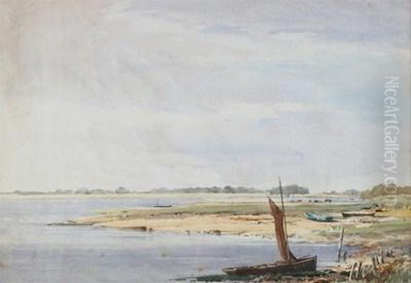 Pagham, Sussex Oil Painting by Charles Harrington