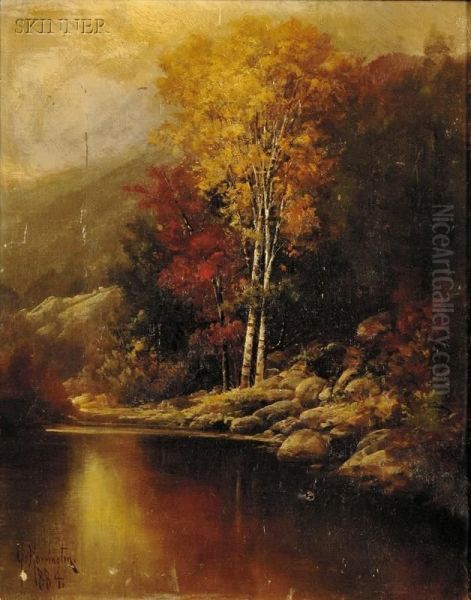 Autumn Landscape Oil Painting by George Harrington