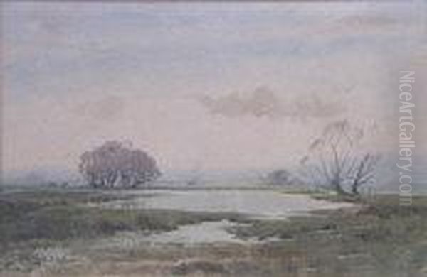 Marshlands Oil Painting by Edwin Harris