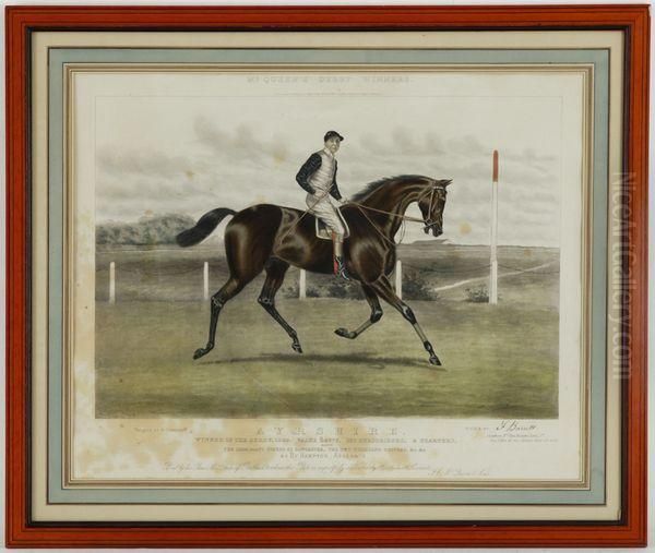 Ayrshire, Mc Queen's Derby, Winner Et Leamington Oil Painting by John Harris