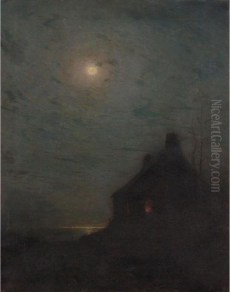 The Auriole Oil Painting by Lowell Birge Harrison