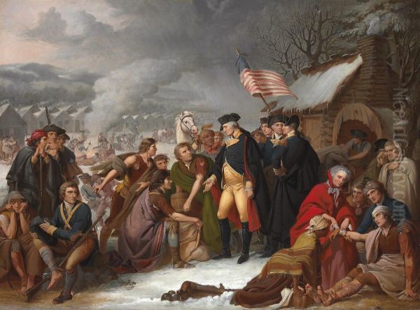 George Washington At Valley Forge Oil Painting by Tompkins Harrison Matteson