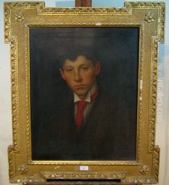 Portrait Of Henry Jameson Aged 17 Oil Painting by Sarah Cecilia Harrison