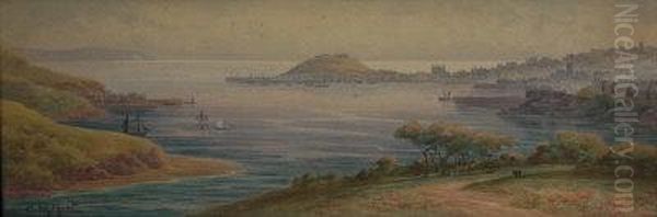 View From Above Falmouth. by Claude Montague Hart