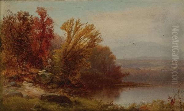 Autumn Oil Painting by William M. Hart