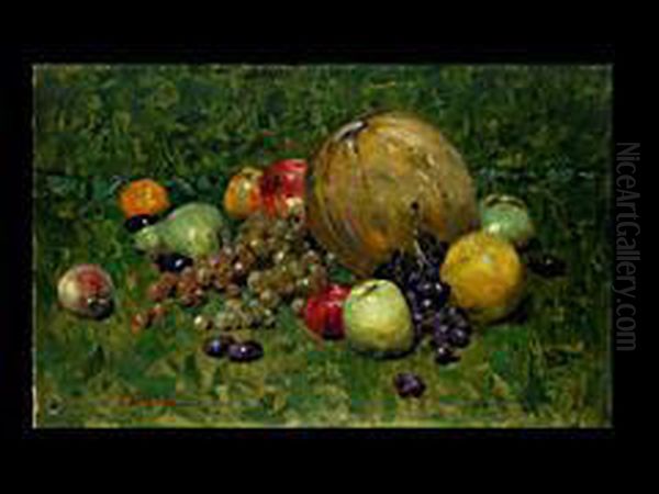 Fruchtestilleben Oil Painting by Karl Hartmann