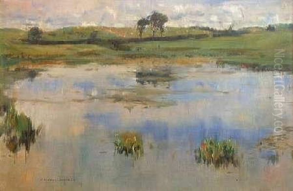 Still Waters Oil Painting by Archibald Standish Hartrick