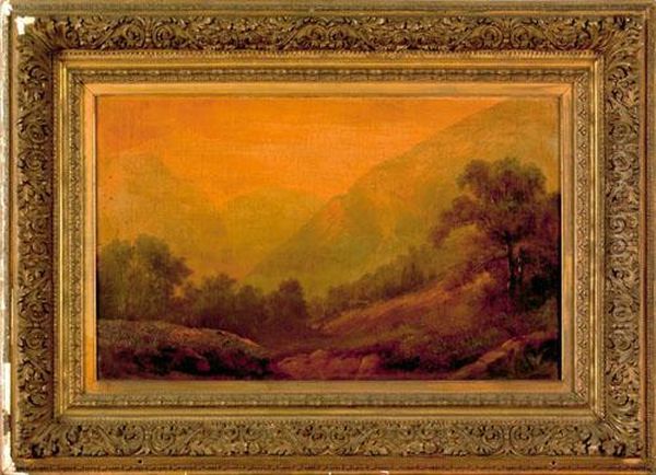 Mountain Landscape Oil Painting by George Gunther Hartwick