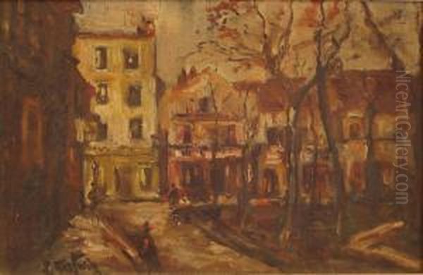 La Place Du Tertre Oil Painting by Max Hartwig